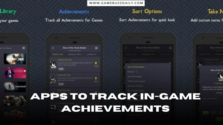 Apps to track in-game achievements